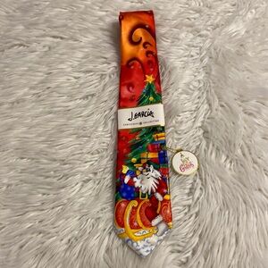 J.Garcia Christmas Collection Man brand new tie length 57” wide 3.5” color red